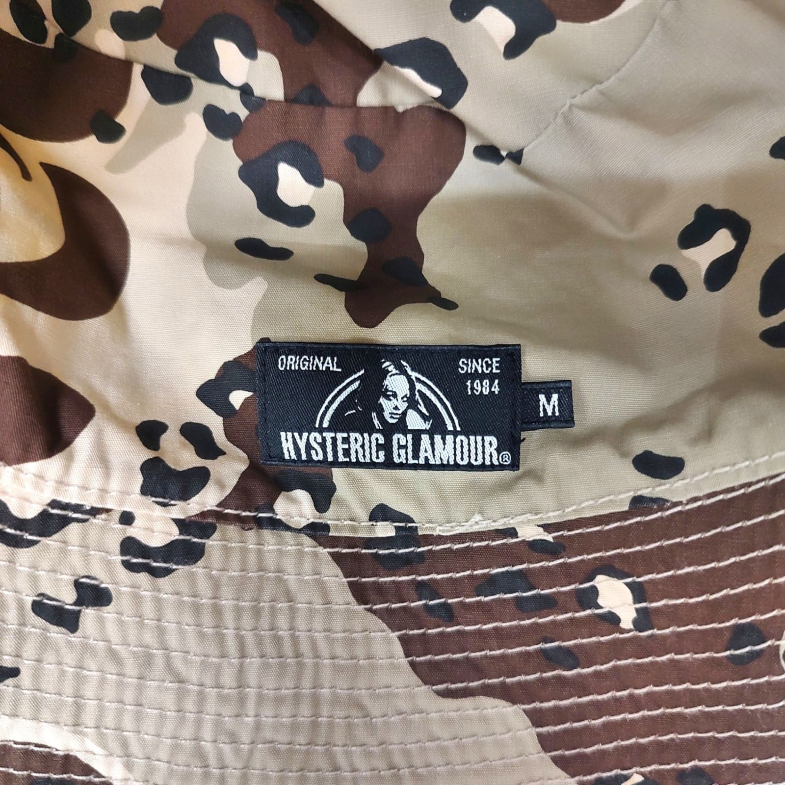 新品ヒステリックグラマー バケットハット【BARBED WIRE CAMO柄】Ｌ HYSTERIC GLAMOUR ヒステリックグラマー SAND CAMO バケットハット