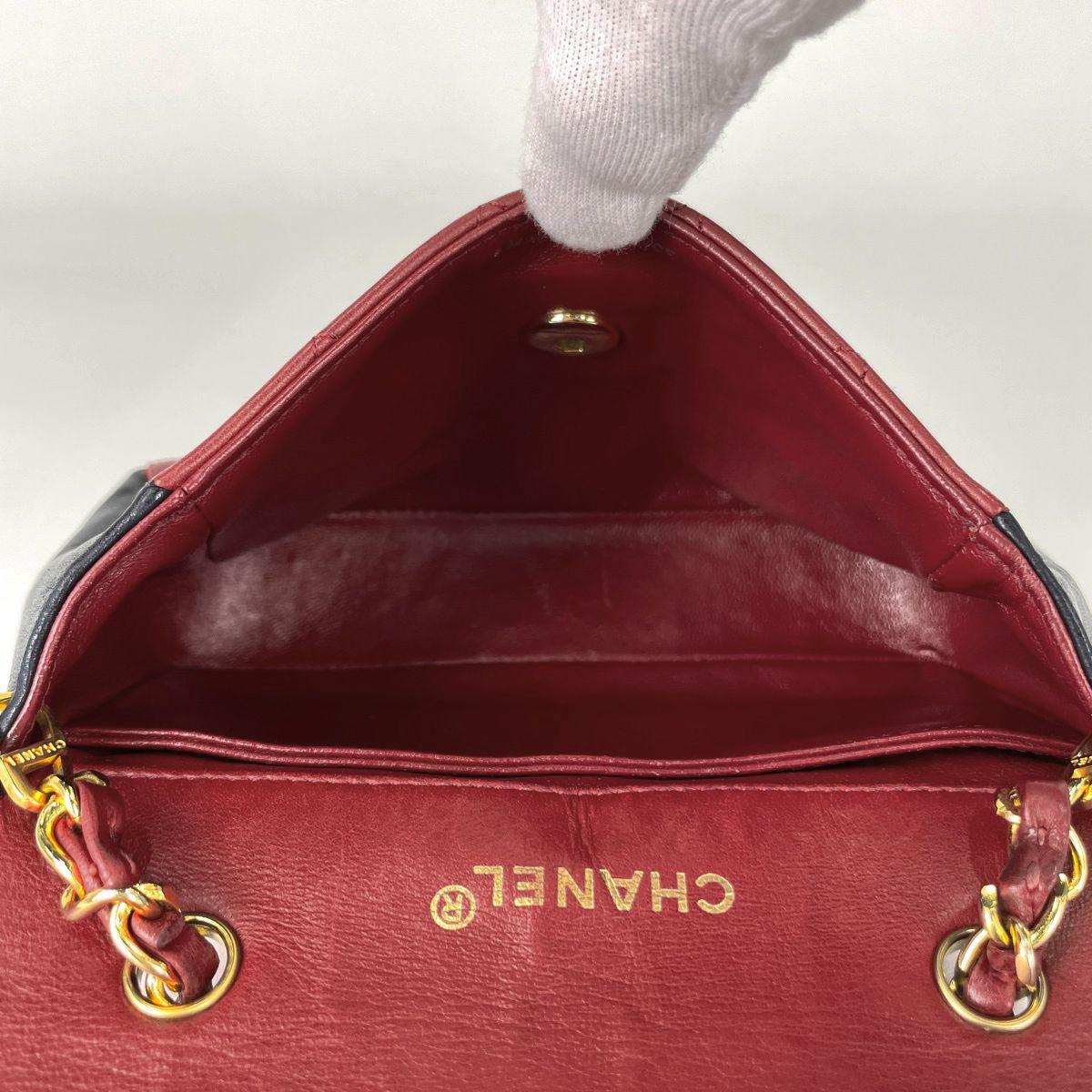シャネル CHANEL ココマーク チェーン ショルダーバッグ バイカラー