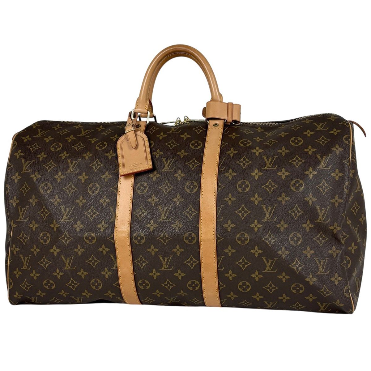 ルイ・ヴィトン Louis Vuitton キーポル55 ボストンバッグ モノグラム ブラウン M41424 レディース 【中古】