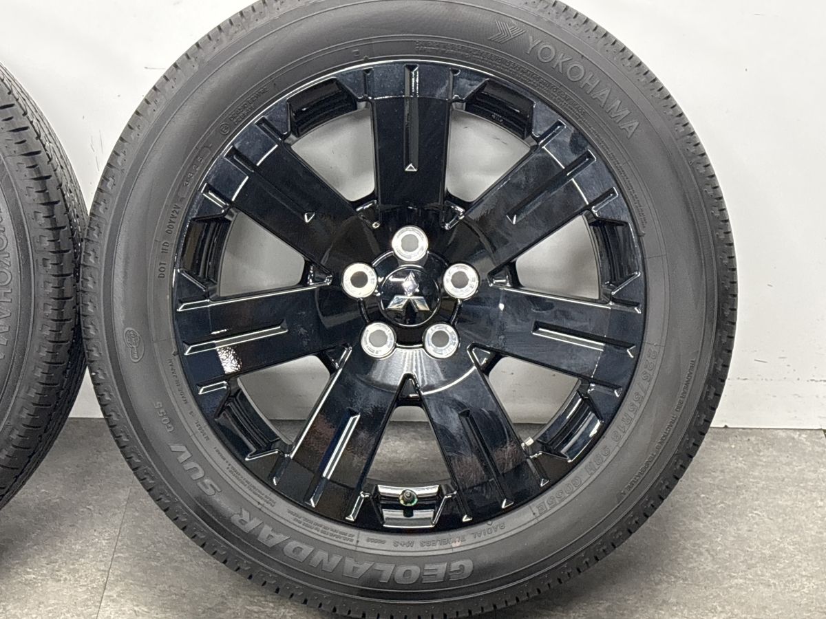 美品 2025年製 バリ溝】ミツビシ デリカD5 シャモニー 純正 18in 7J+38
