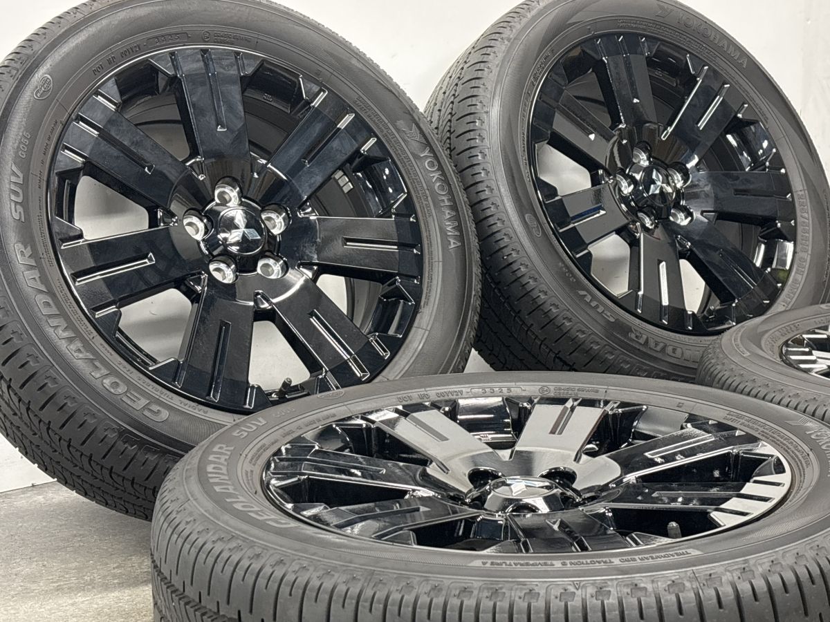 美品 2025年製 バリ溝】ミツビシ デリカD5 シャモニー 純正 18in 7J+38