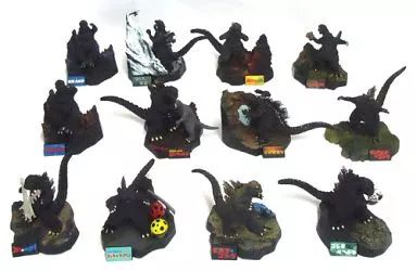 【中古】食玩 トレーディングフィギュア 全12種セット 「名鑑シリーズ 酒井ゆうじプロデュース ゴジラ全集 総集編 1955-1975」