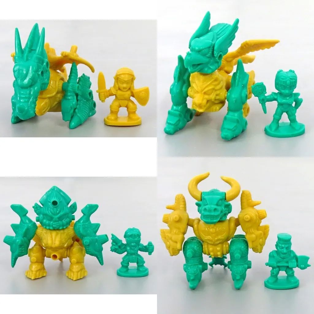 【中古】食玩 プラモデル 全4種セット 「バイオパズラー 魔獣結合体」