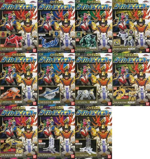 【中古】食玩 プラモデル 全11種セット 「ミニプラ 侍戦隊シンケンジャー 真侍合体ダイカイシンケンオー」