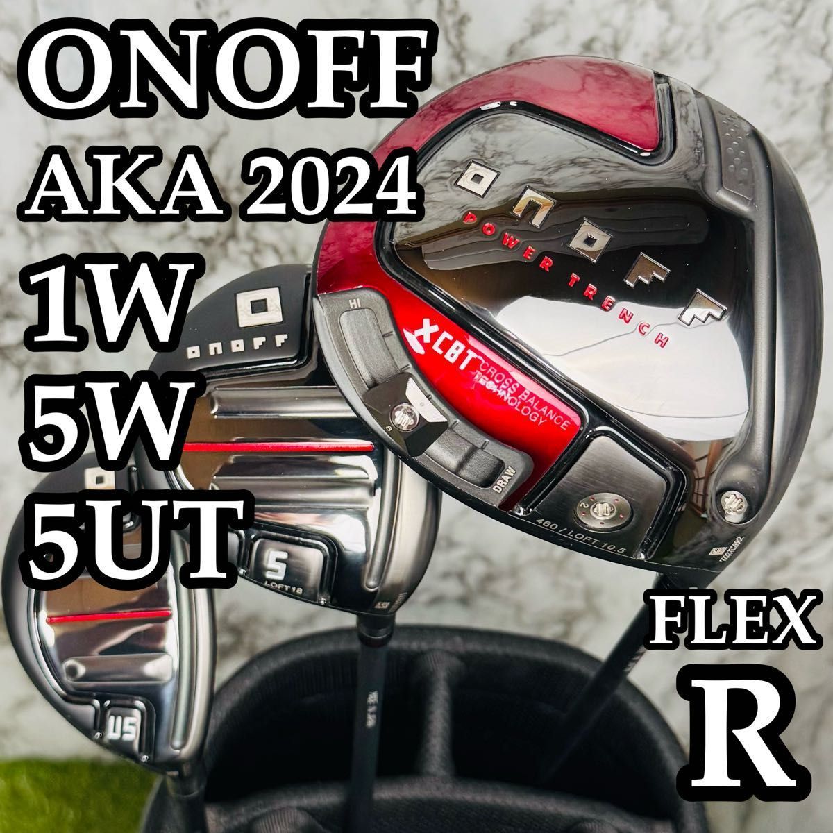 【良品】オノフ AKA 2024 1W 5W 5UT ウッド3本セット R