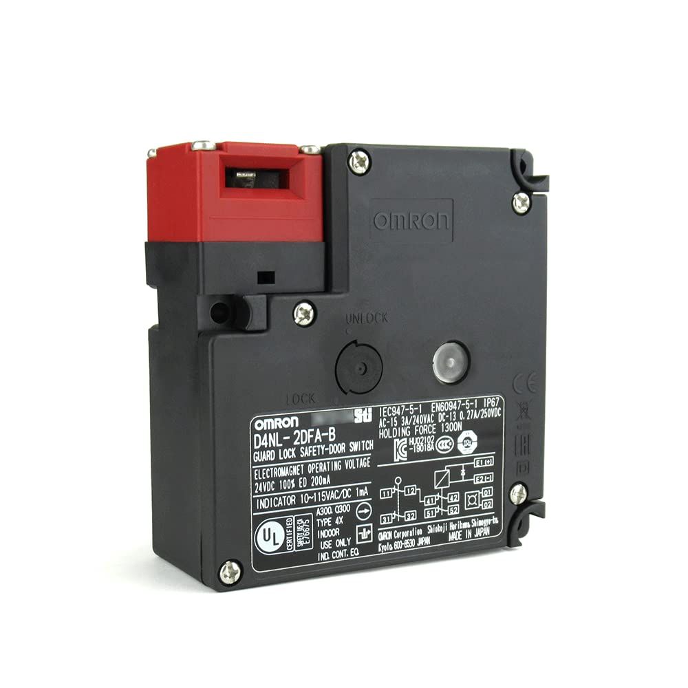 オムロン(Omron) 小形電磁ロック・セーフティドアスイッチ D4NL-2DFA-B [D4NL-2DFA-B] [コンジット口サイズ : G1/2] [メカニカルロック/ソレノイドリリース]