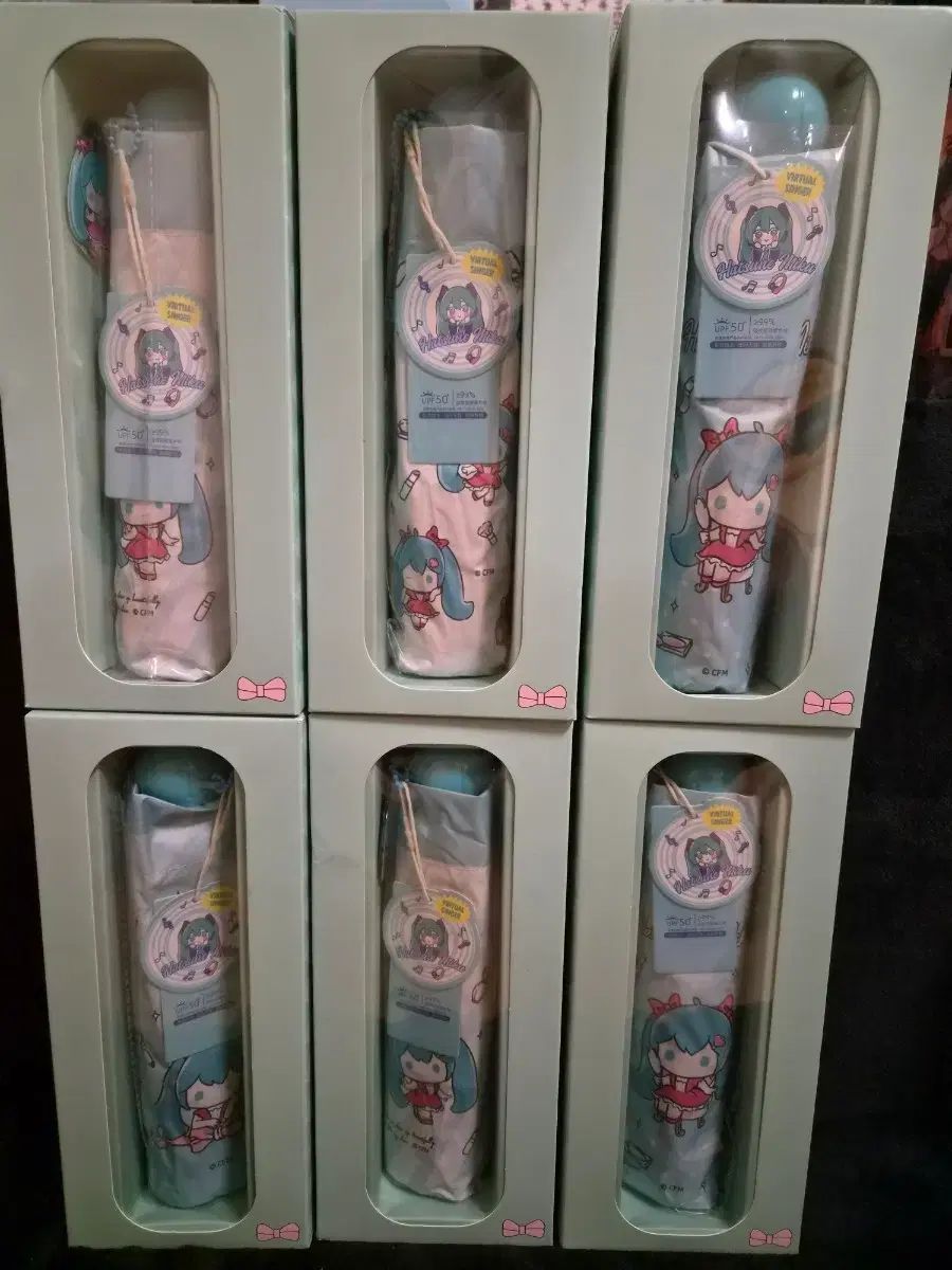 初音 ミク 折り畳み 晴雨兼用傘 6点 (まとめ売り)