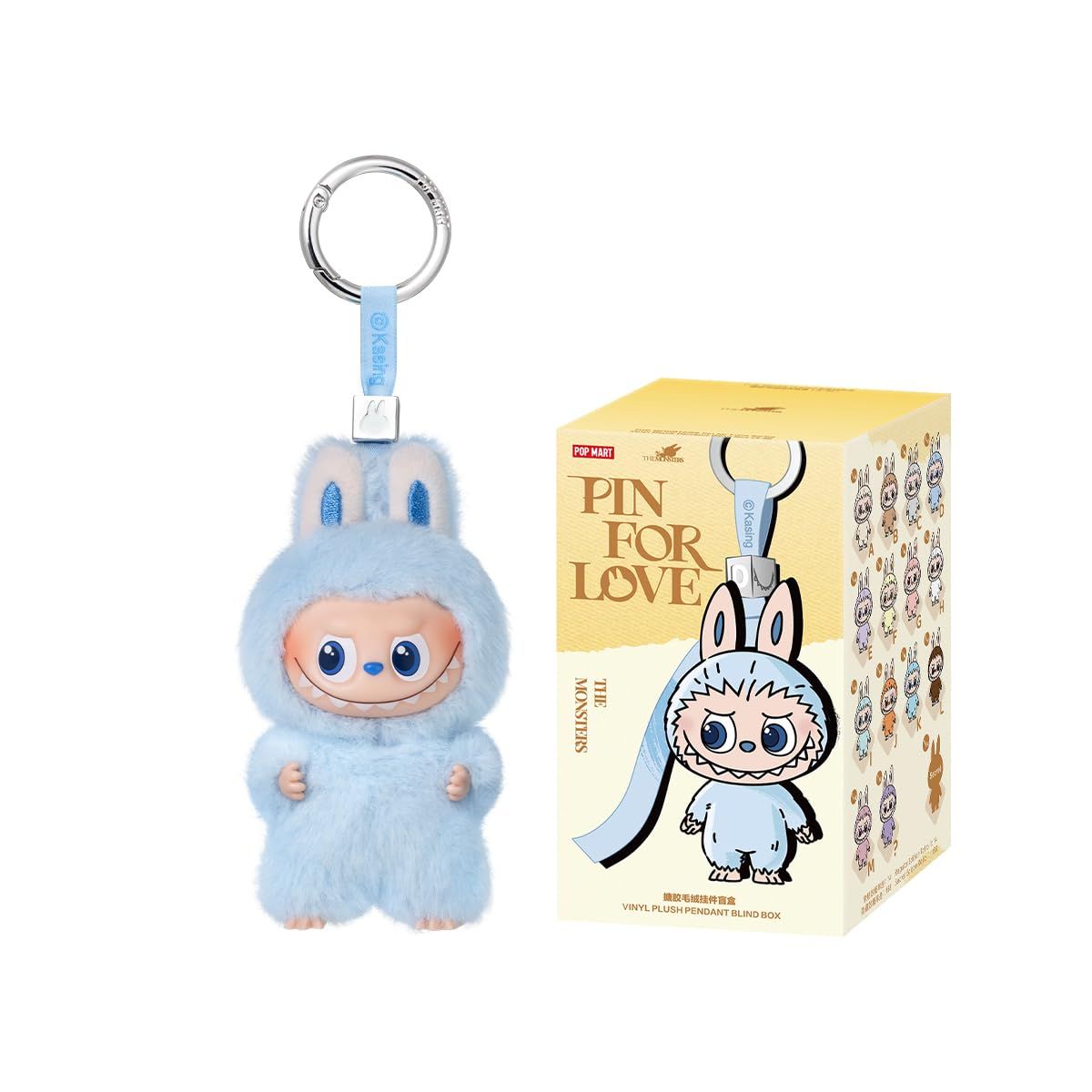 [POP MART] 公式ストア THE MONSTERS PIN FOR LOVE シリーズぬいぐるみペンダント(A-M) 【アソートボックス 14ピース】 ミニラブブ labubu ラブブ らぶぶ ポップマート ブラインドボックス フ [A-M] [14]