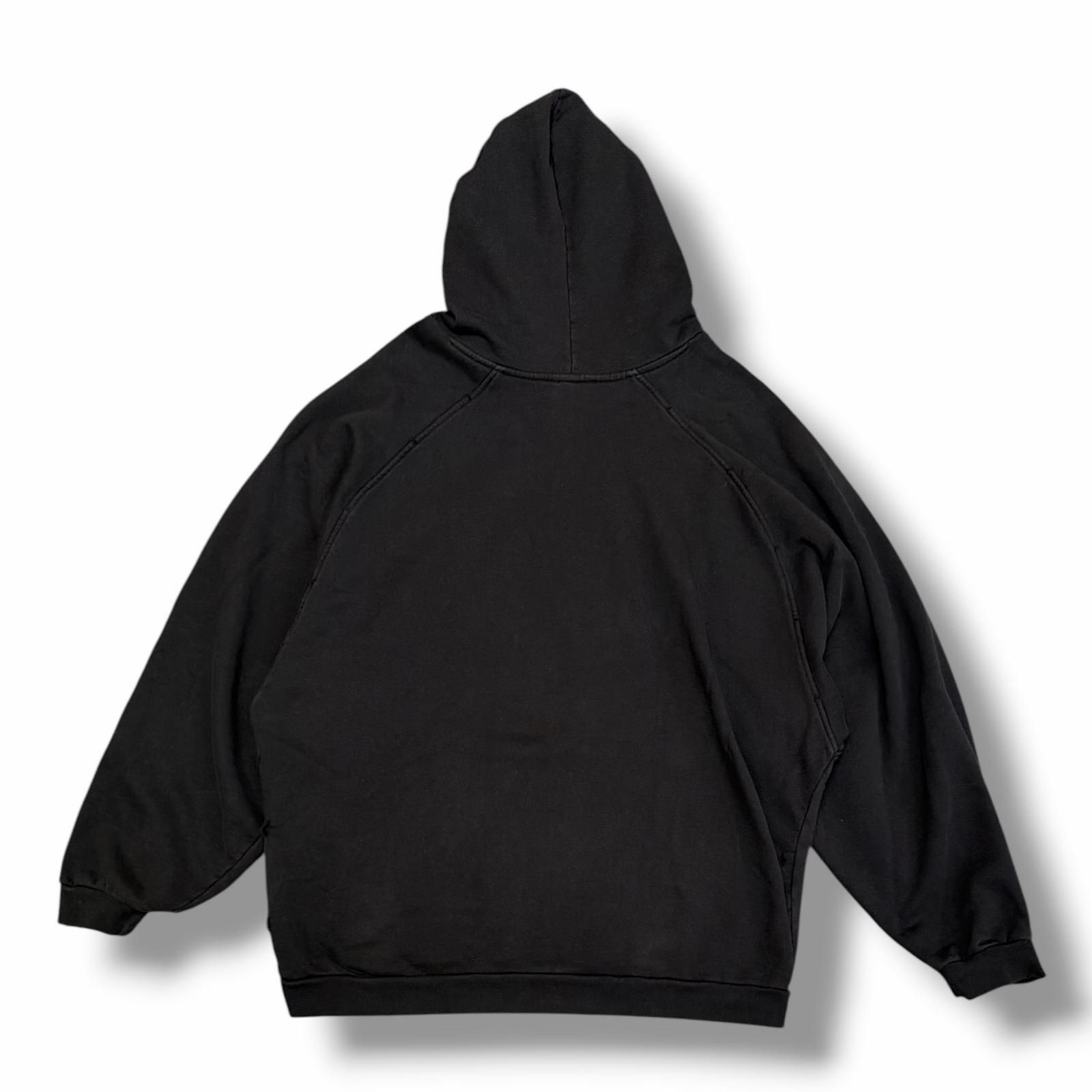 RAF SIMONS 20AW Destroyed Oversized Hoodie With Big Pin デストロイ