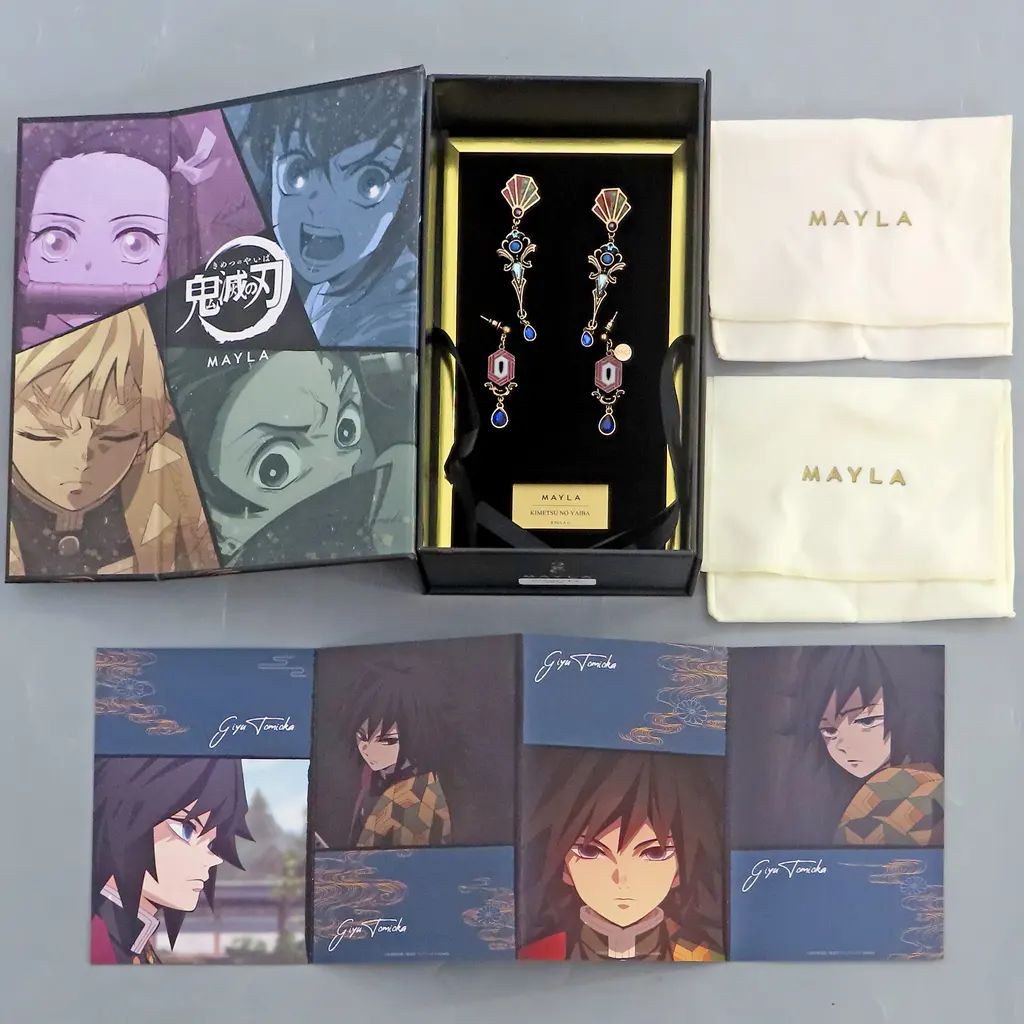 【中古】銀製品・指輪・アクセサリー 冨岡義勇 アイコニックイヤオブジェ ピアス ～コンプリートセット～ 「鬼滅の刃×Produced by MAYLA」