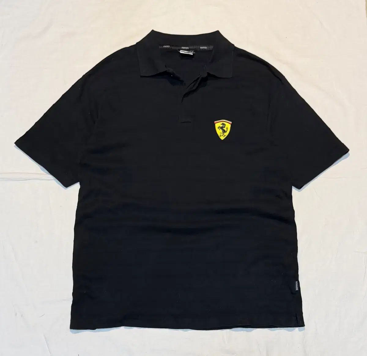 Ferrari F1 ヴィンテージ pk カラーTシャツ ブラック