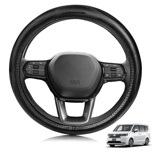 ホンダ に適用 ステップワゴン ステップワゴンスパーダ StepWgn RP系 対応 ハンドルカバー 高級本革 ステアリングカバー おしゃれなデザイン 透湿性あり 耐摩耗性 防水仕様 汚れ防止 滑り止め 通気性優れ３Ｄグリップ 専車ロゴ オー f36e45d0