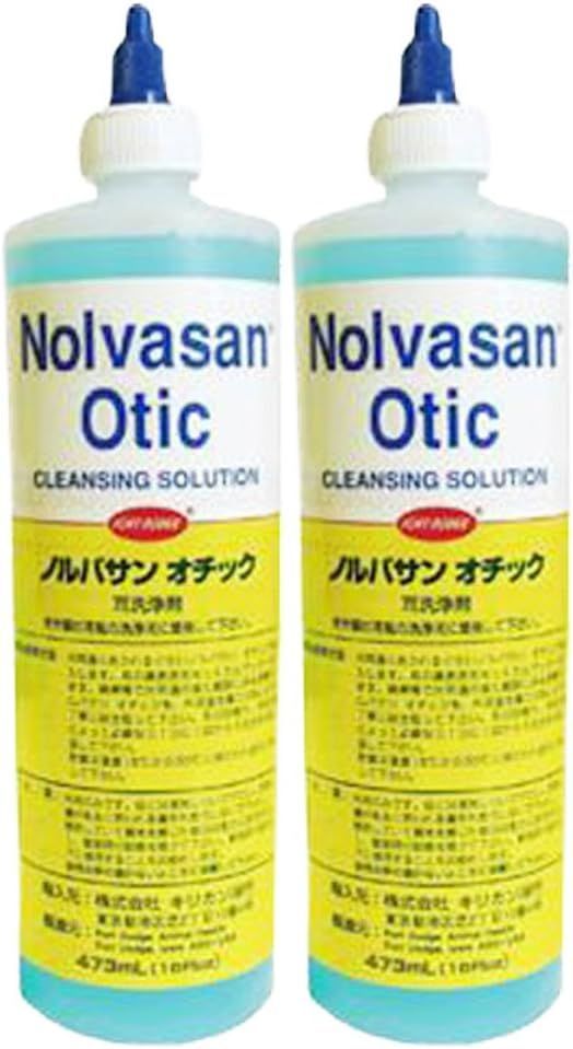 ノルバサンオチック 473mL 2本セット 犬猫用 イヤークリーナー 耳洗浄液
