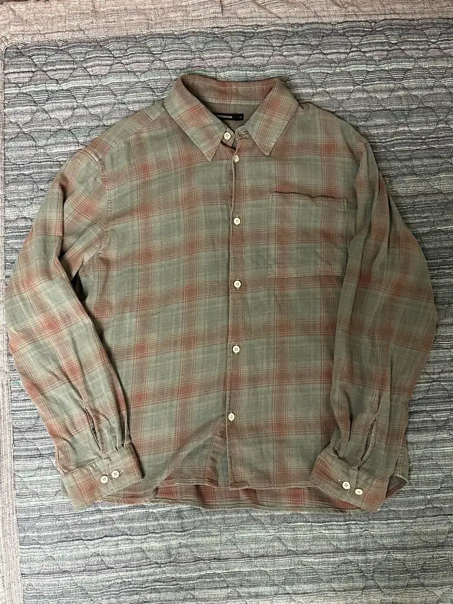 Hatchingroom MUSEUM ミュージアム シャツ オーバ ダイド CHECK チャコール