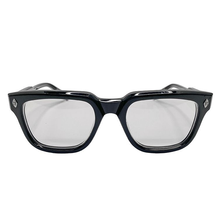 Chrome Hearts クロムハーツ AMBIDIXTROUS アンビデクストラス CHクロス テンプルウェリントン メガネ 53□21-151 シルバー ブラック アイウェア サングラス 眼鏡 透明 メンズ