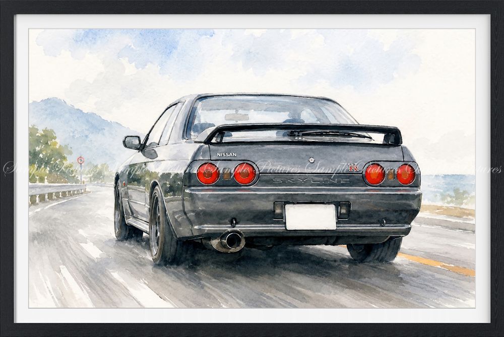 ☆超希少品 スカイラインBNR32 GT-R 壁掛け時計☆ 絶版NISSAN SKYLINE
