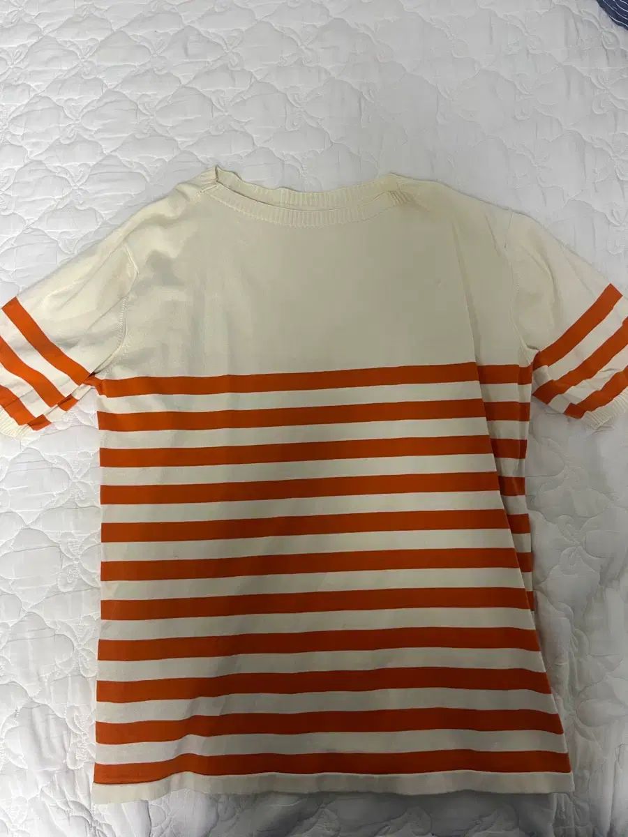 ANDERSEN-ANDERSEN ストライプ 半袖Tシャツ Lサイズ