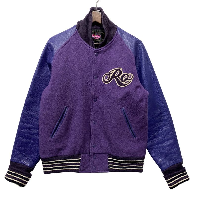 【中古品】 ROTAR ローター WOOL LEATHER STADIUM JACKET ウール レザー スタジアムジャケット スタジャン アウター 【142-260623-as-10-izu】