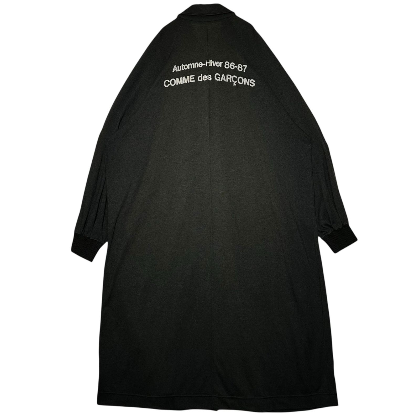 COMME des GARCONS(コムデギャルソン) 86AW automne-hiver Original Staff Coat 86年 オリジナル スタッフ コート M ブラック 品質表示タグ取れ