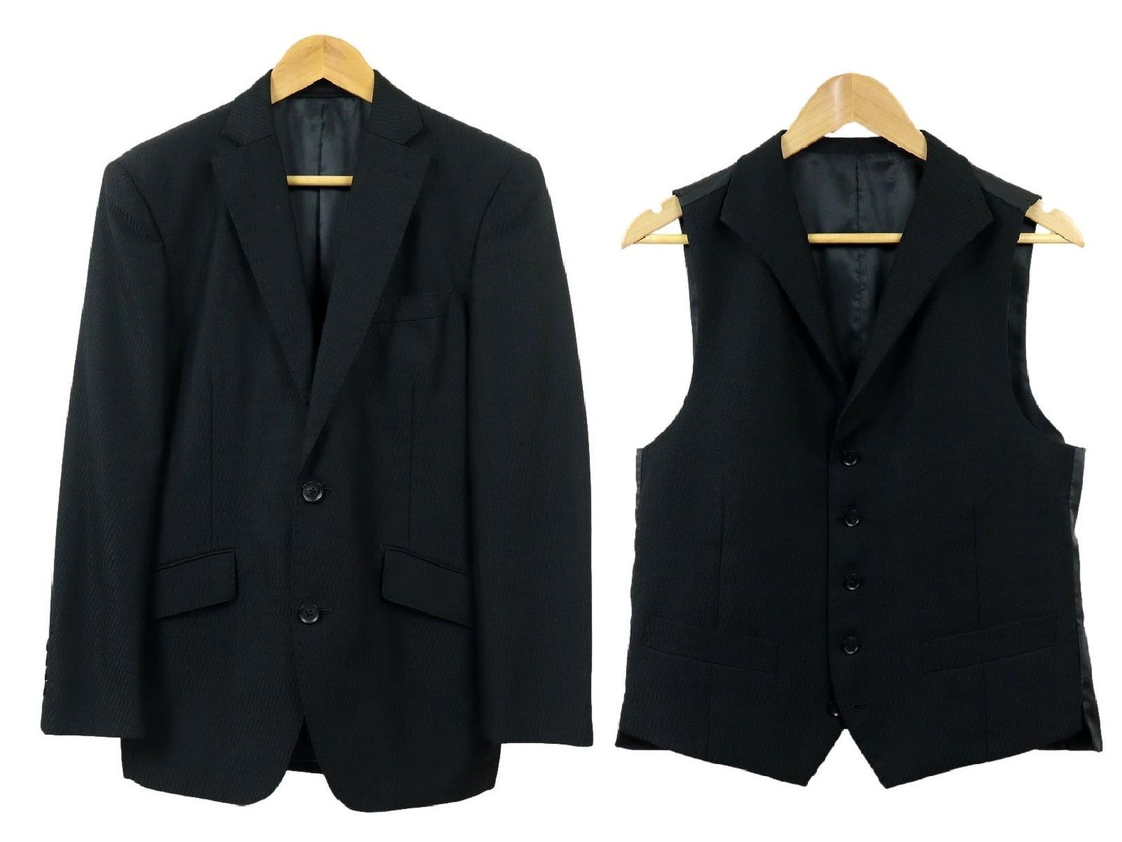 MEN'S TENORAS メンズスーツ3点セット S3840】【極美品】MEN'S TENORAS メンズティノラス 3ピース スーツ