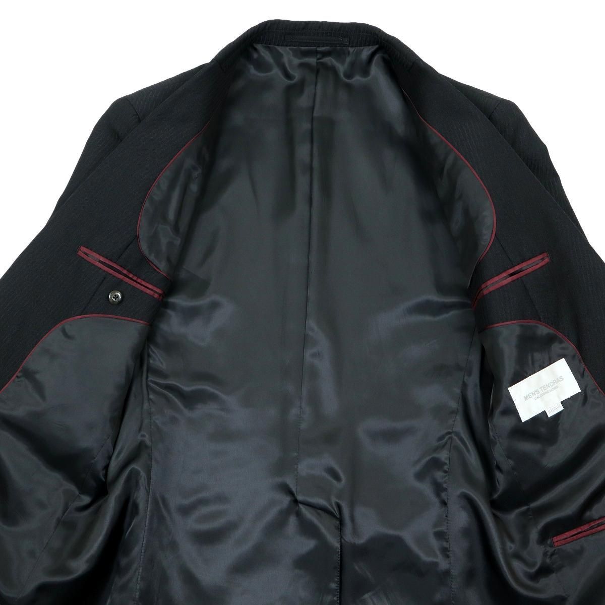 極美品 MEN'S TENORAS 3ピース セットアップ スーツ L ブラック S3840】【極美品】MEN'S TENORAS メンズティノラス 3ピース スーツ