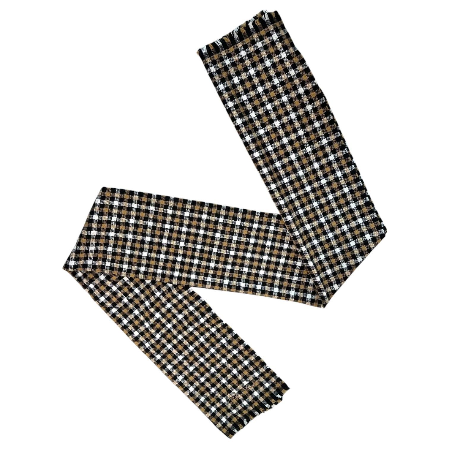 Acne Studios(アクネストゥディオズ) Embroidered Logo Wool Tartan