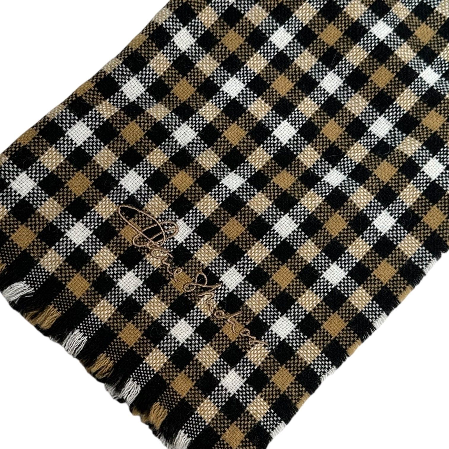 Acne Studios(アクネストゥディオズ) Embroidered Logo Wool Tartan