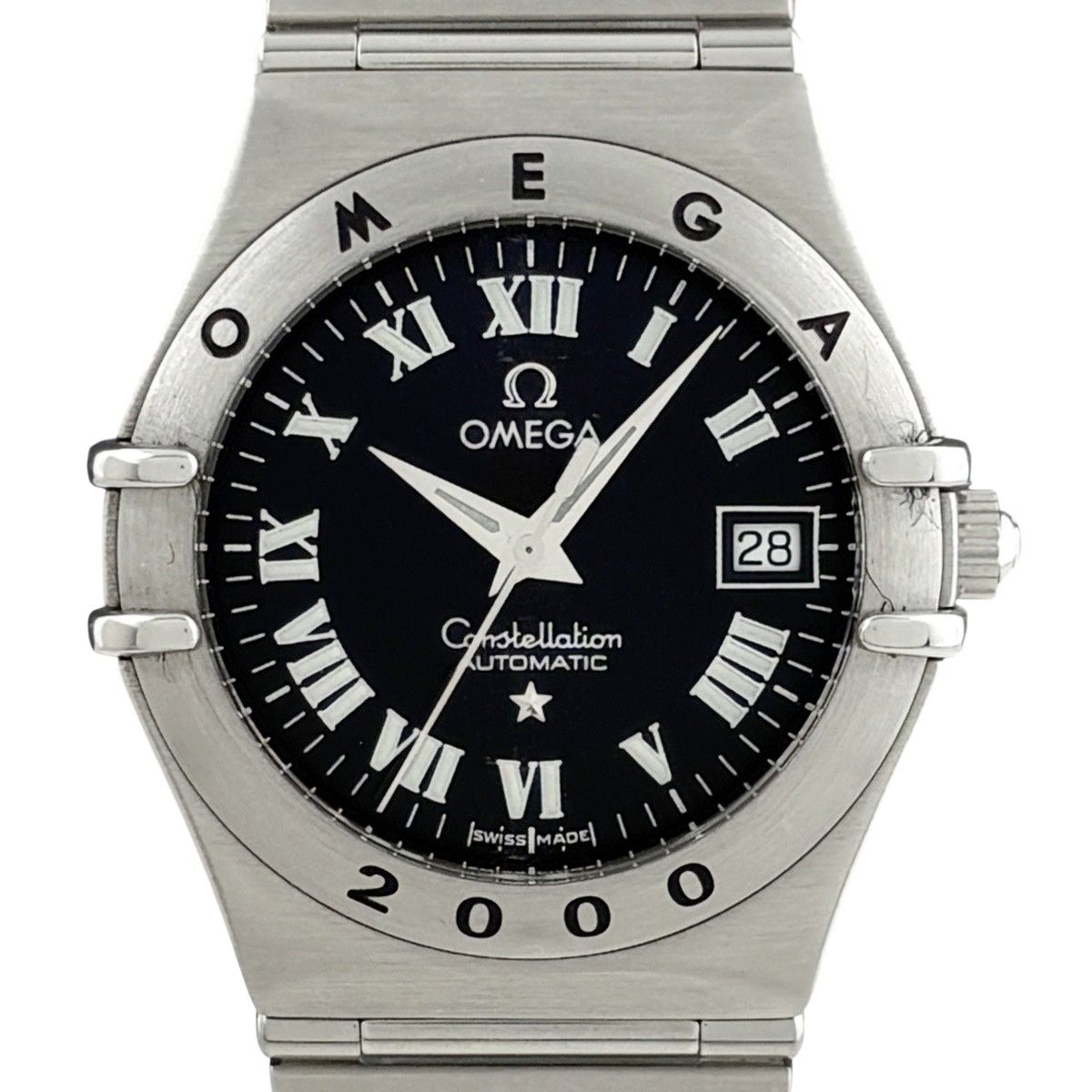 オメガ OMEGA コンステレーション 2000 1594.50 腕時計 SS 自動巻き ブラック レディース 【中古】