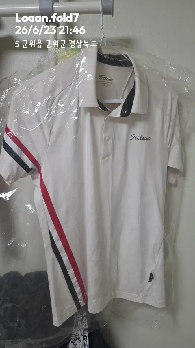 タイトリスト 半袖 カラーTシャツ 白