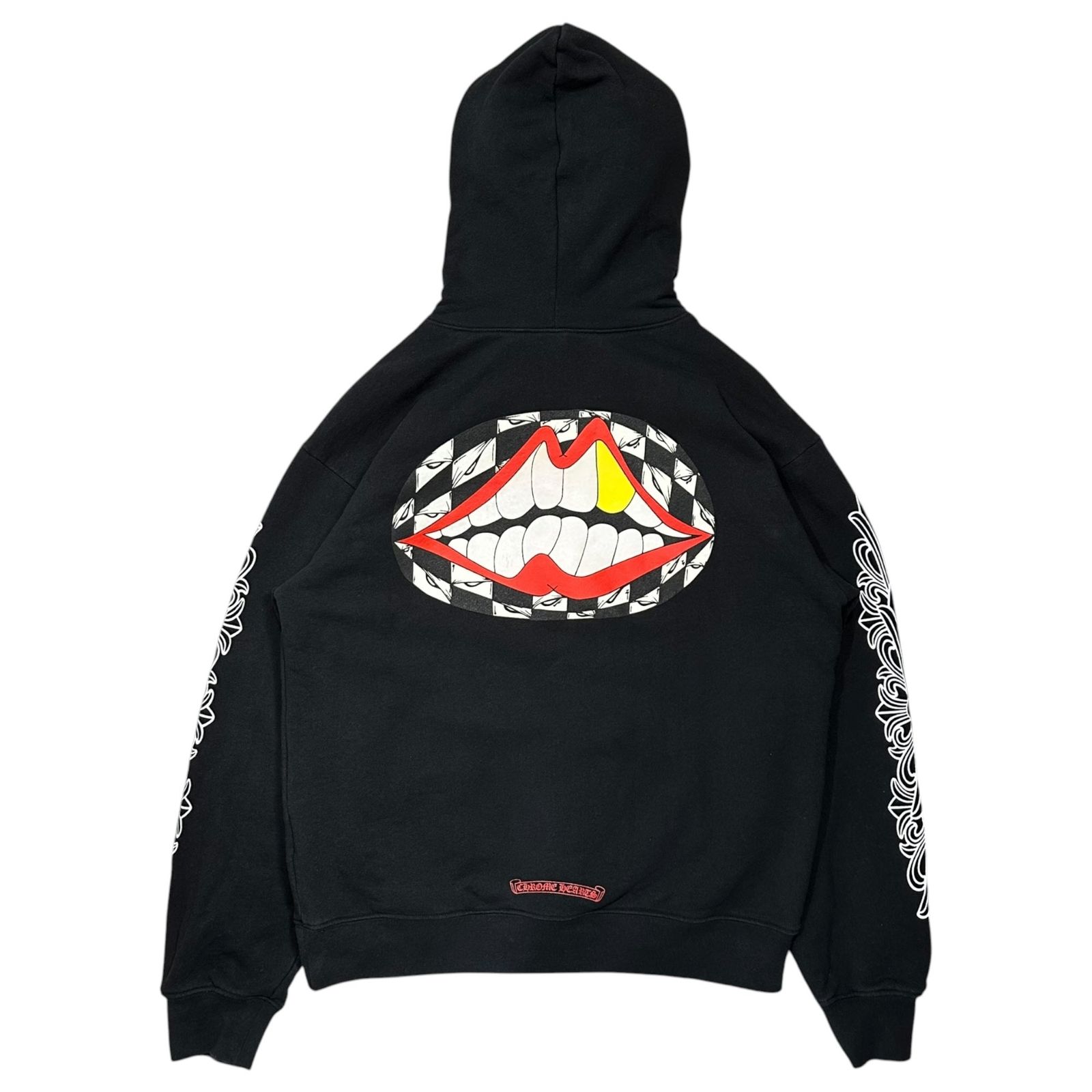 CHROME HEARTS(クロムハーツ) MATTY BOY 99 EYES CHOMPER HD PLVR マッティボーイ プルオーバー パーカー L ブラック クロムハーツジャパンタグ フーディ コラボ