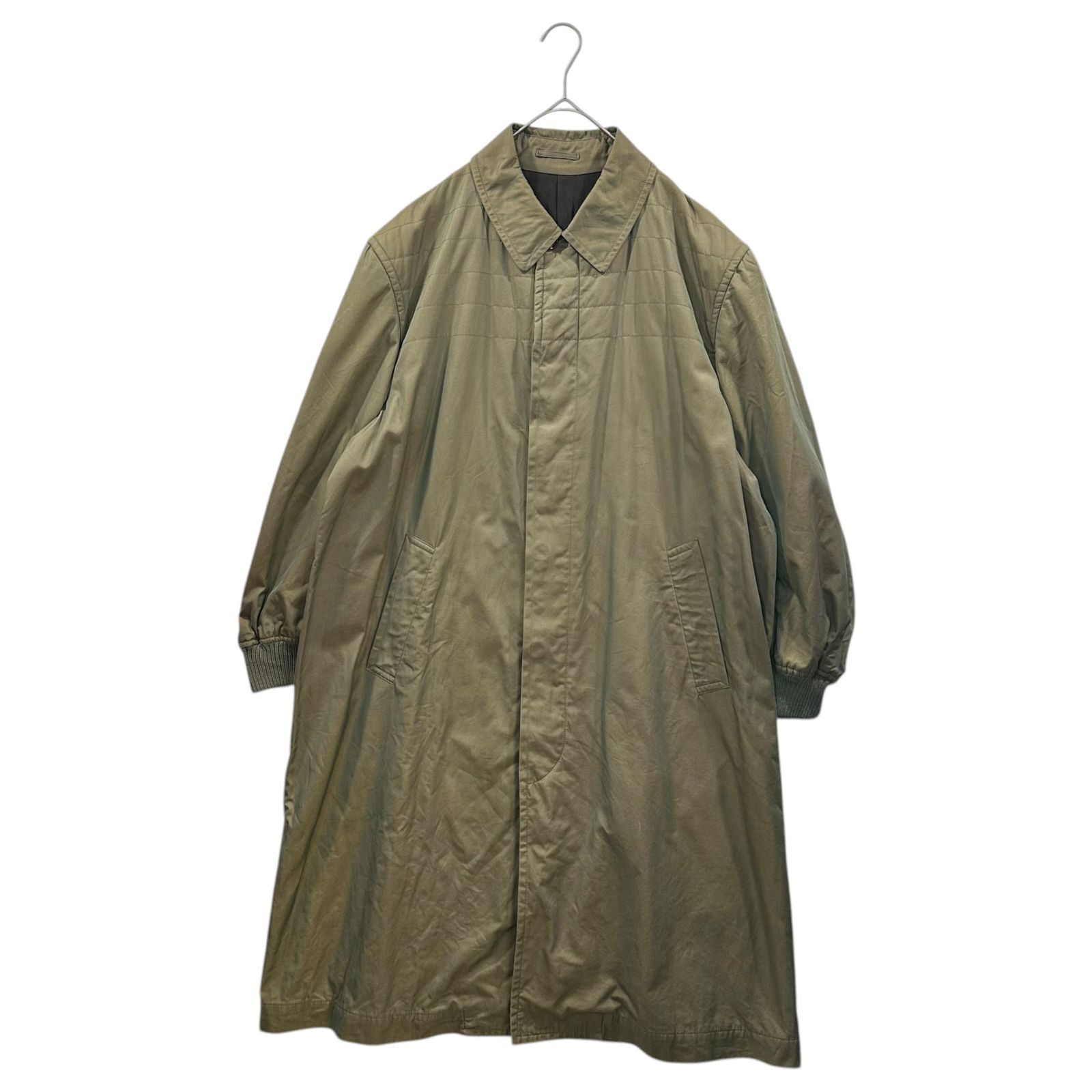 COMME des GARCONS HOMME(コムデギャルソンオム) 80's Top-Sewn Quilted Long Trench Coat in Iridescent Colors 80年代 上身頃 キルティング 玉虫 ロング トレンチコート