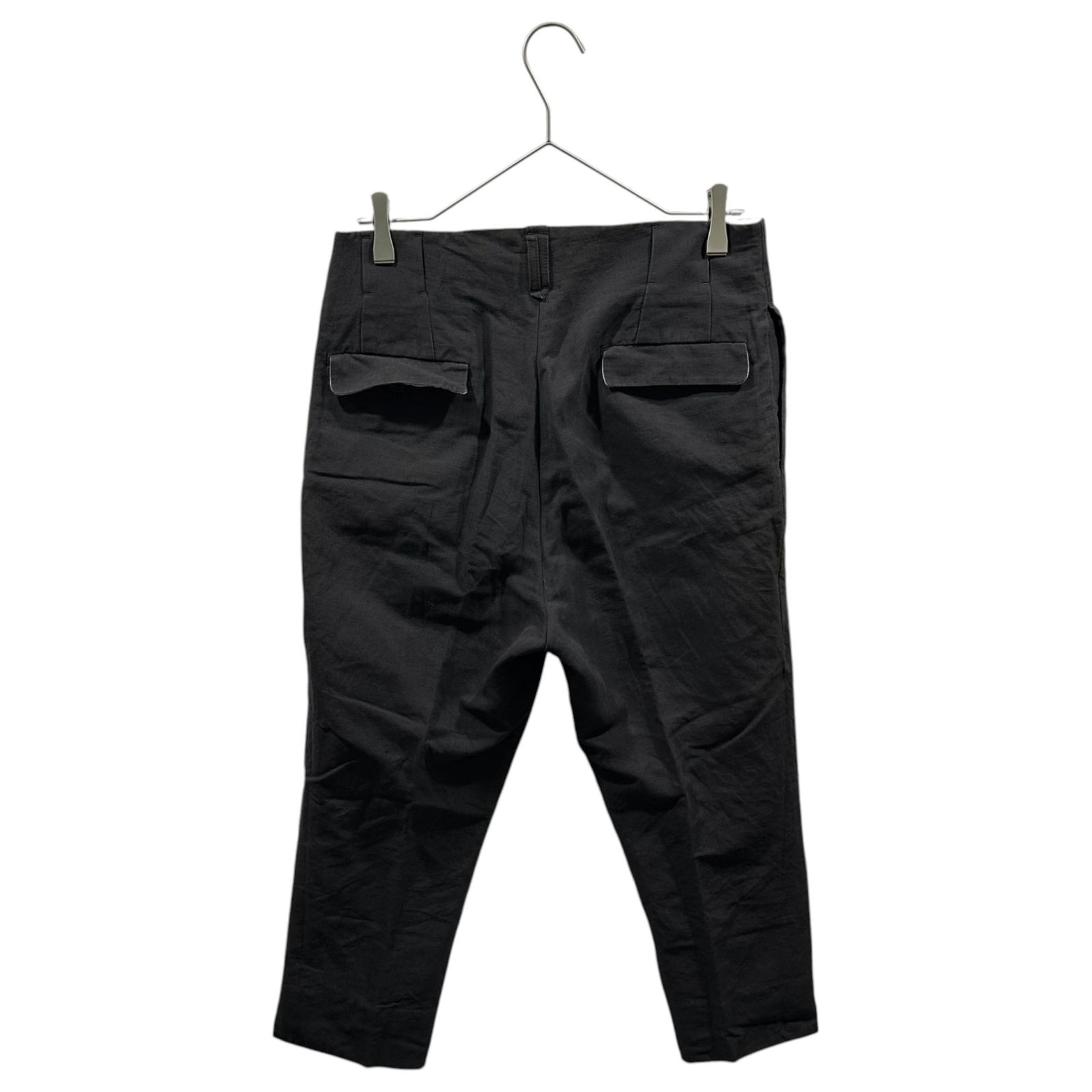 The Viridi-anne(ザヴィリディアン) Co/Li 2-Pleat Cropped Trousers
