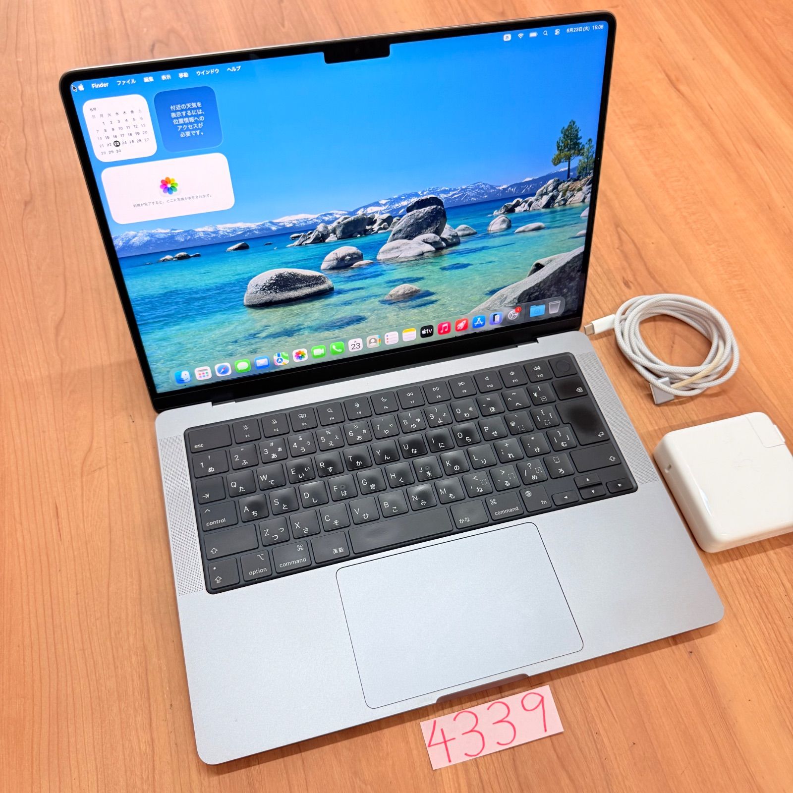 【動作確認済】 MacBook pro 14インチ 2021 Apple M1 pro 32GB 1TB 動画編集可 カメラ内蔵 ノートPC SSD搭載 macOSインストール済 【4339】