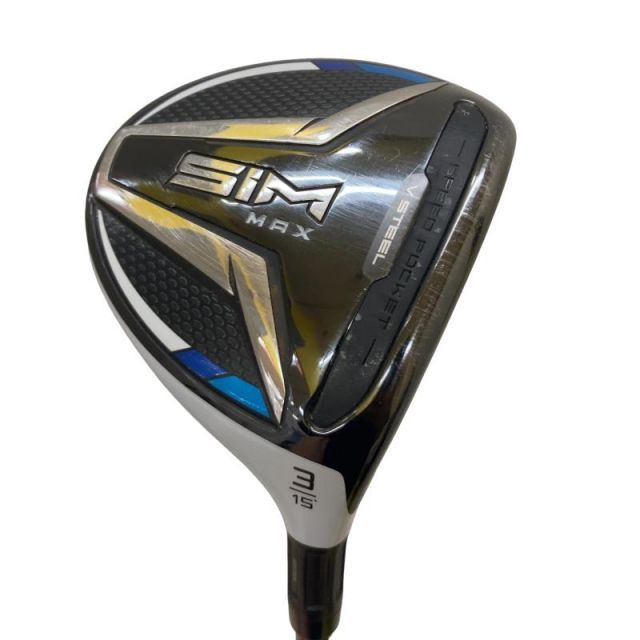 【中古】 テーラーメイド SIM MAX 3W フェアウェイウッド FW TENSEI BLUE TM50(FW) (フレックスS) メンズ 男性用 右利き 右用 Cランク ゴルフクラブ