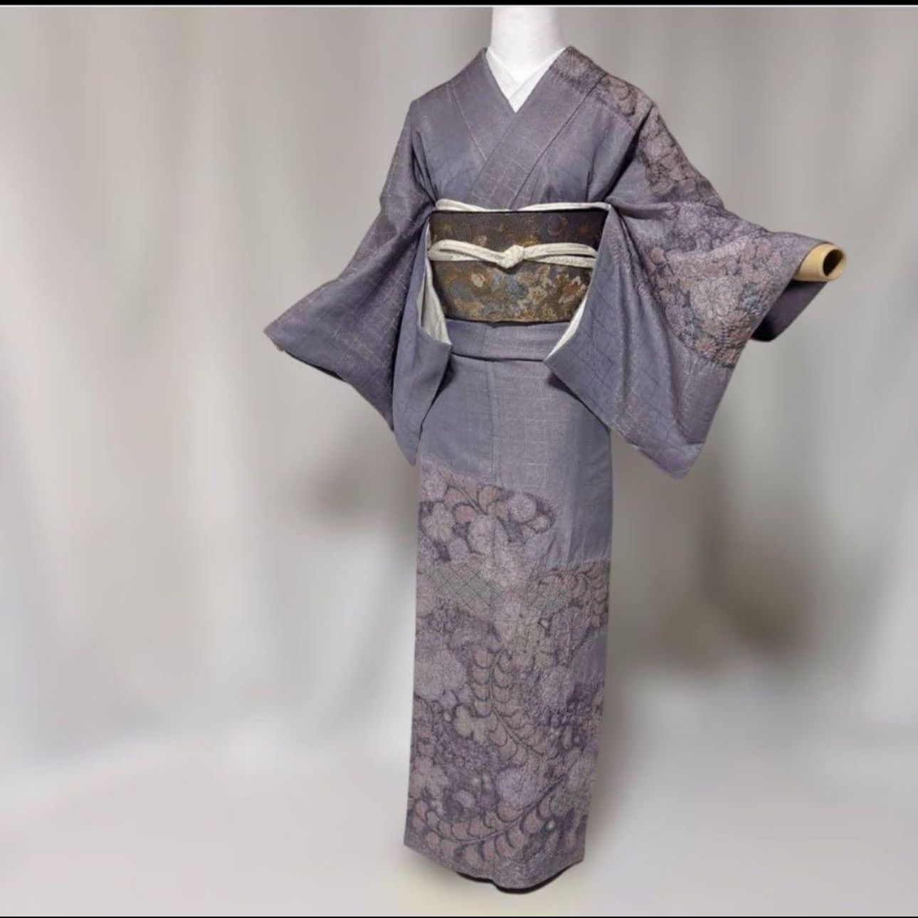 未使用 辻が花作家 福村武史 訪問着フルセット 鳳凰文西陣袋帯付 結婚 