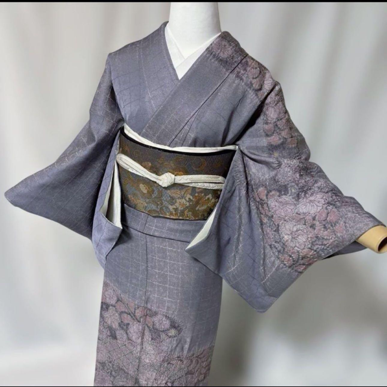 未使用 辻が花作家 福村武史 訪問着フルセット 鳳凰文西陣袋帯付 結婚 
