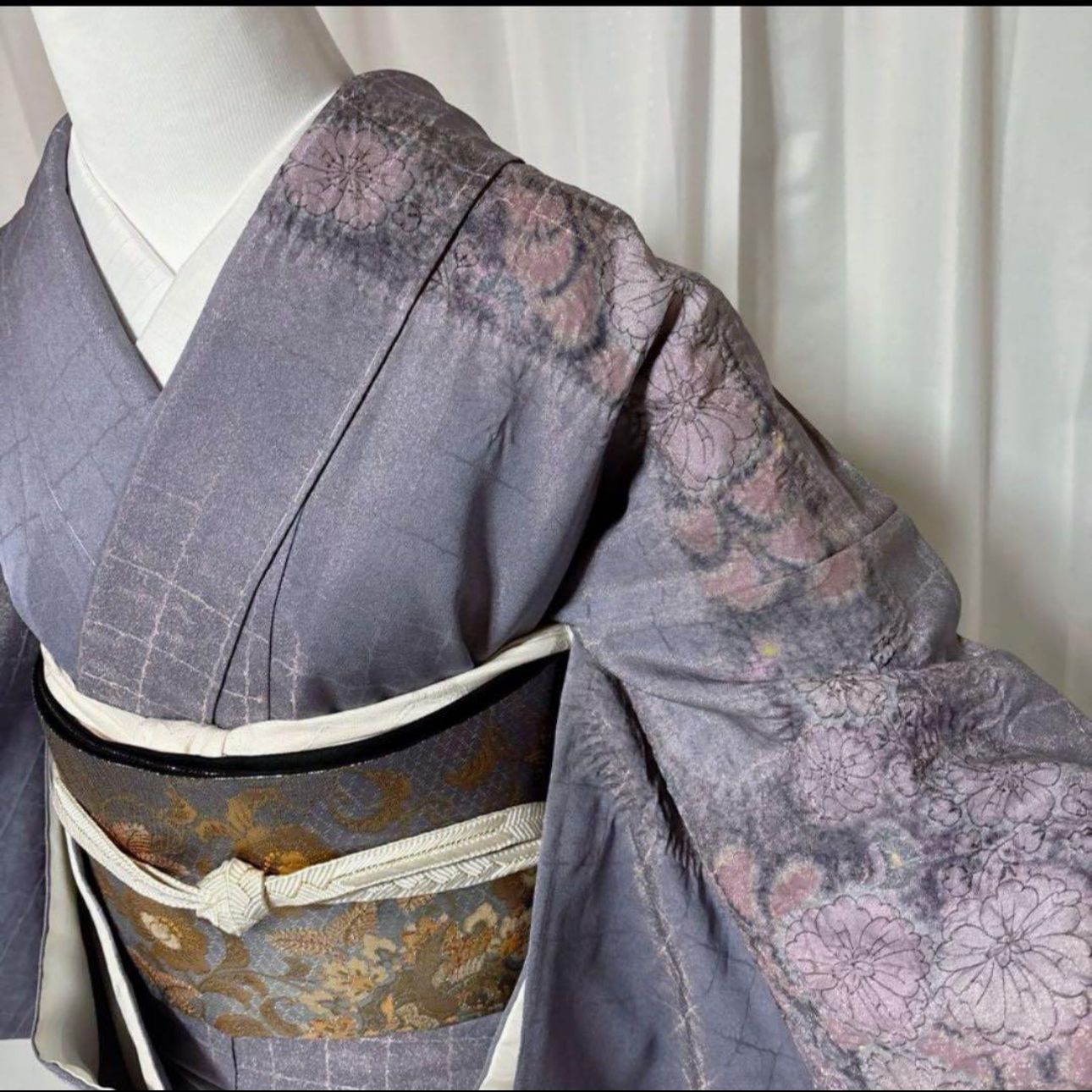 未使用 辻が花作家 福村武史 訪問着フルセット 鳳凰文西陣袋帯付 結婚 