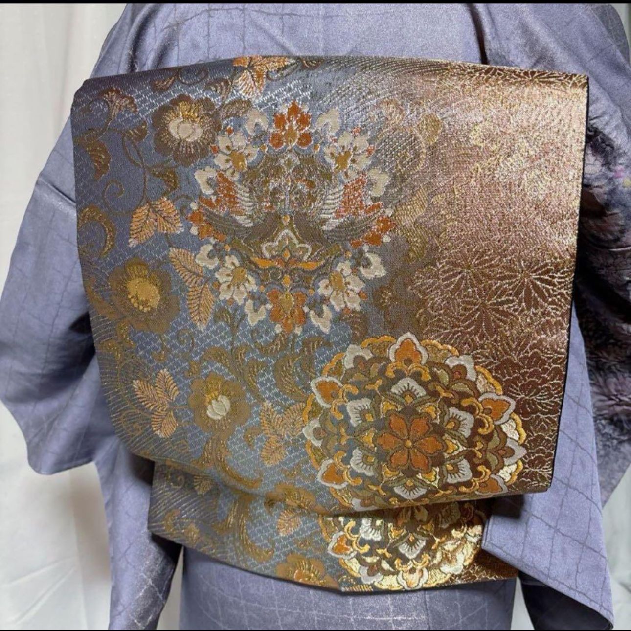 未使用 辻が花作家 福村武史 訪問着フルセット 鳳凰文西陣袋帯付 結婚 