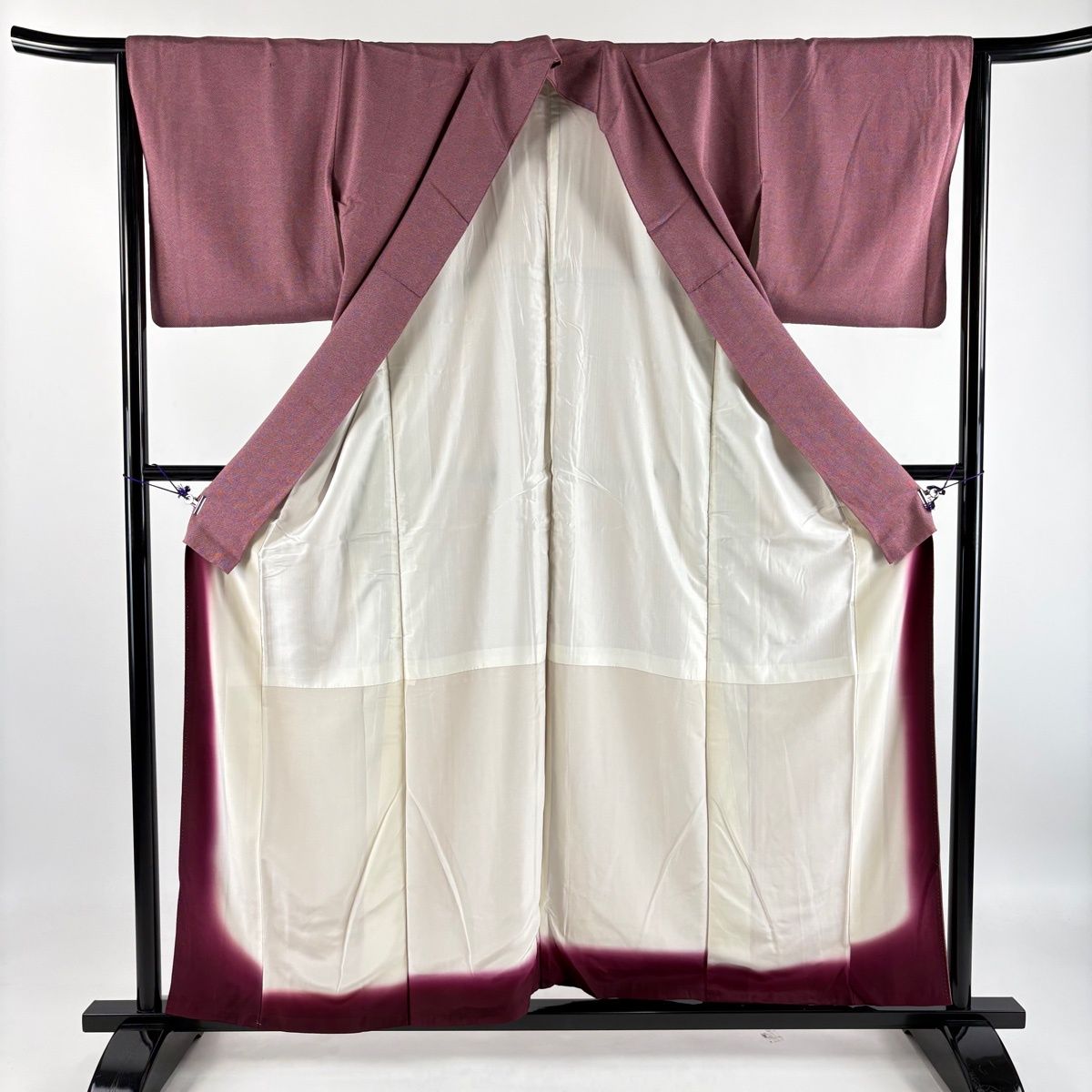 江戸小紋 身丈157cm 裄丈64cm M 袷 鮫 赤紫 正絹 優品 【中古】 - メルカリ