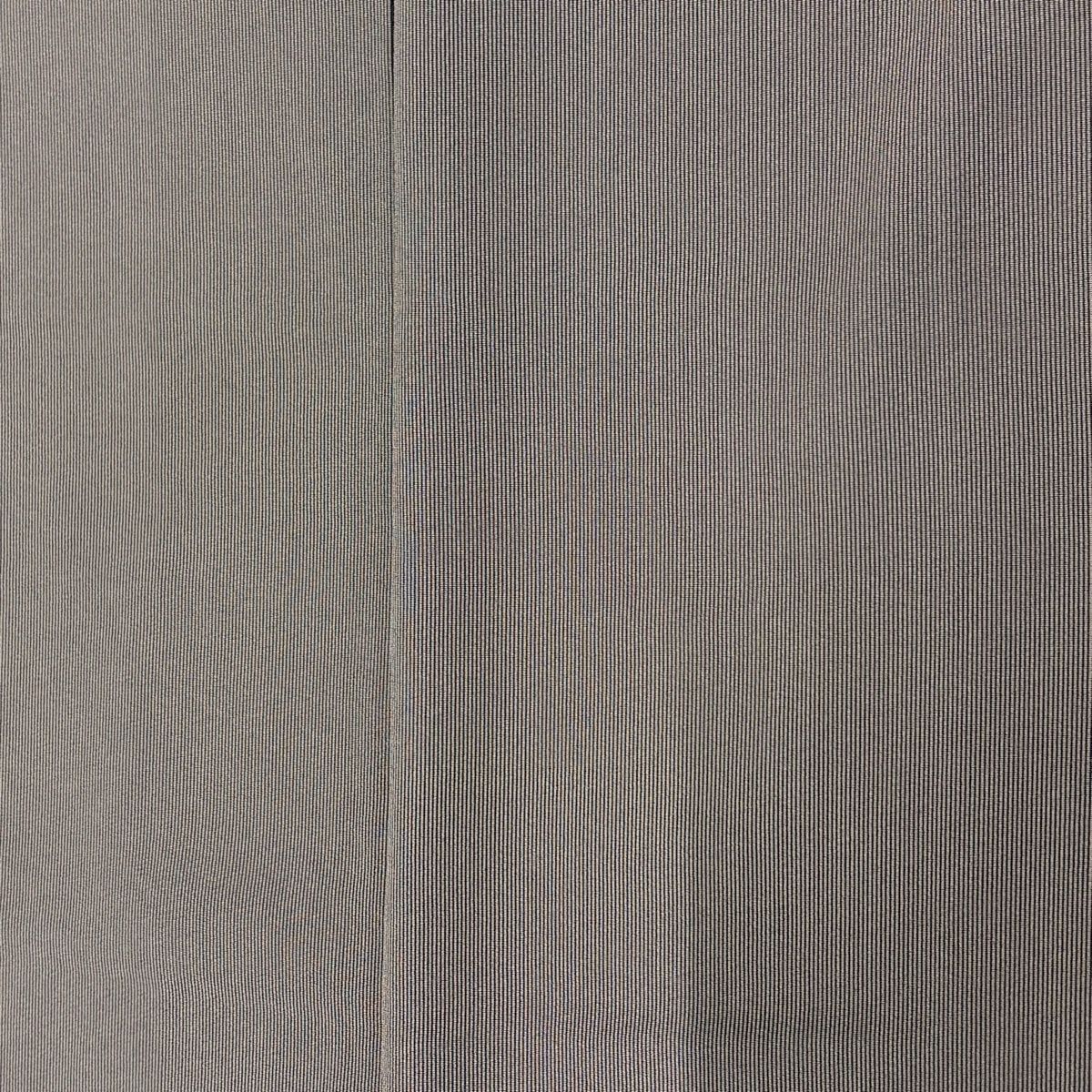 江戸小紋 身丈155cm 裄丈63cm S 袷 万筋 灰紫 正絹 名品 【中古