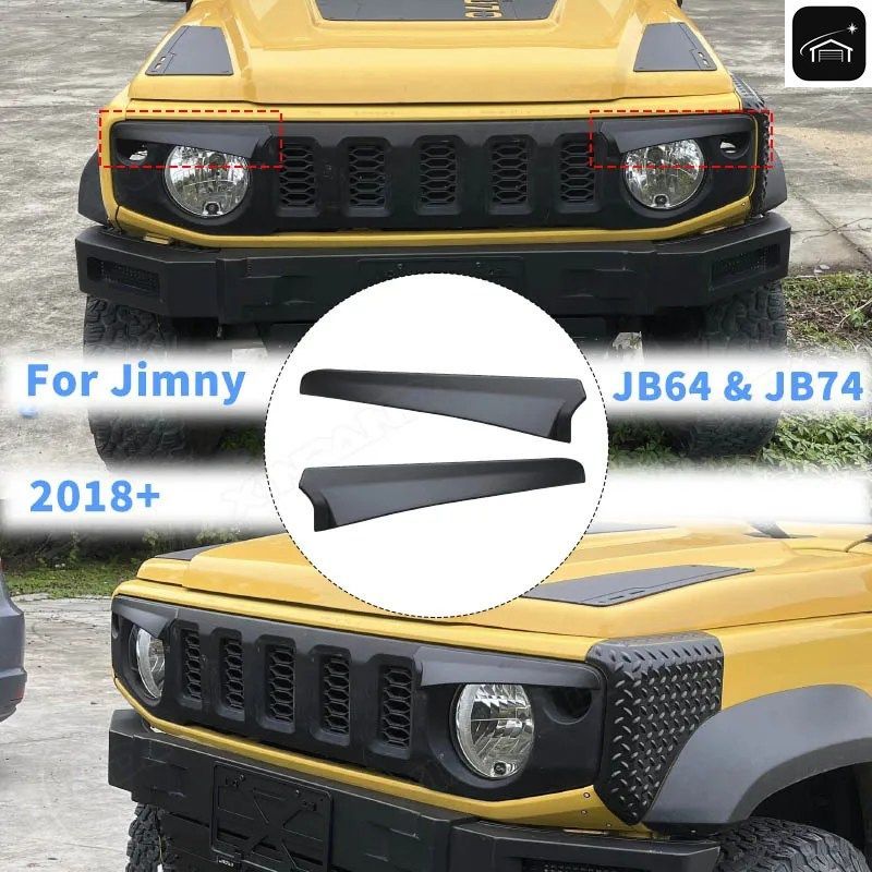 ジムニー 怒った顔 ヘッドライト 眉毛 まぶた ステッカー ジムニー JB64 JB74 JC74 2019+ OEM グリル 眉毛 まぶた
