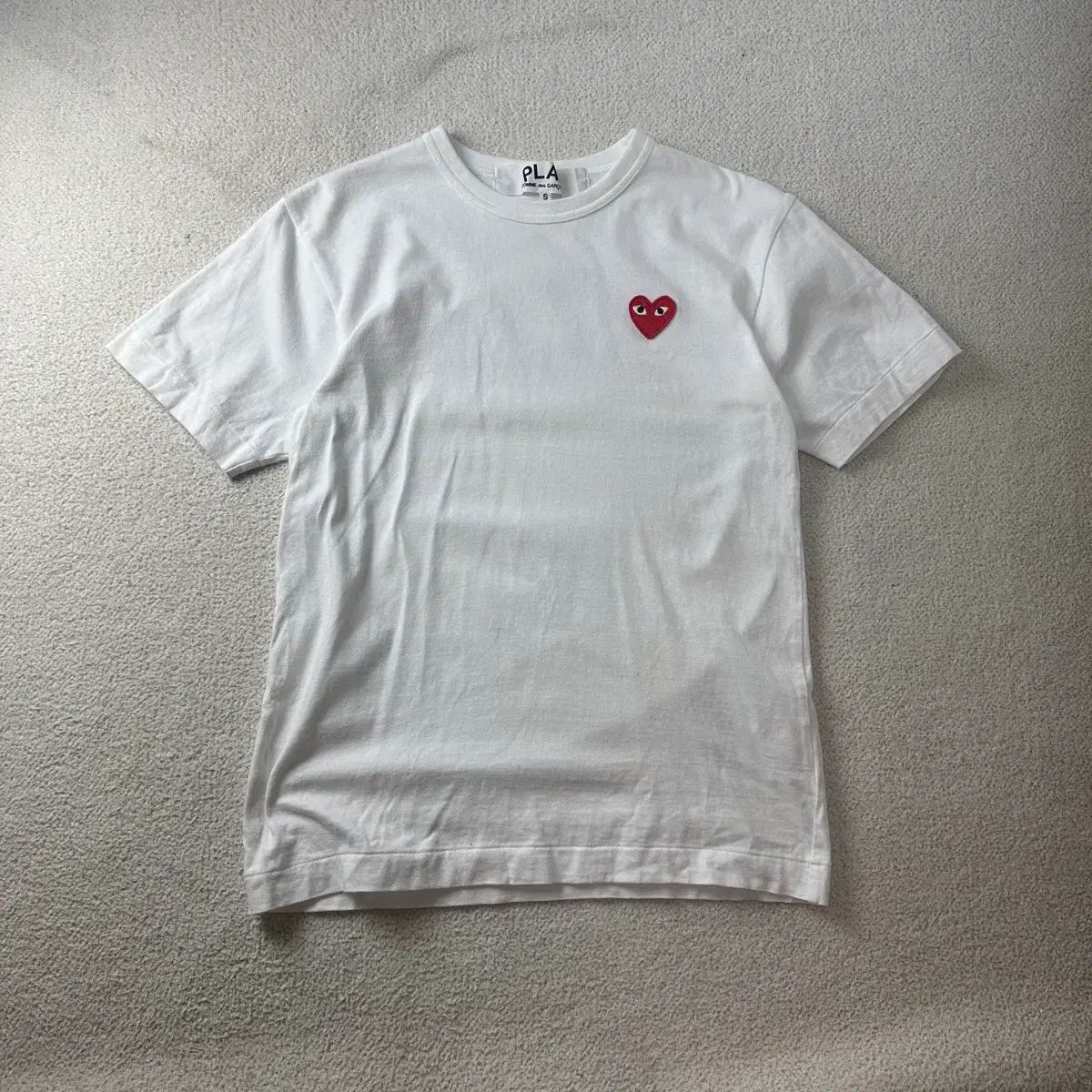 95 コム・デ・ギャルソン ハートワッペン 半袖 Tシャツ