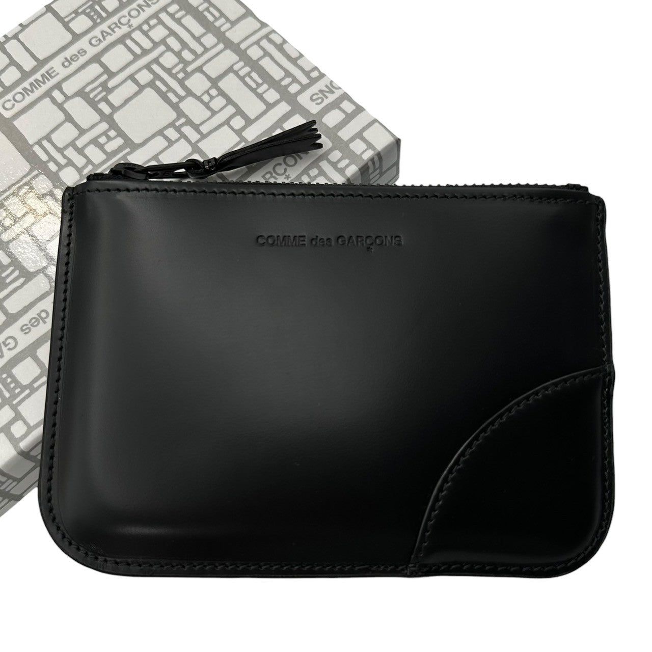 COMME des GARCONS(コムデギャルソン) Black Pouch Card & Coin Case ブラック ポーチ カード ＆ コイン ケース SA8100VB ブラック