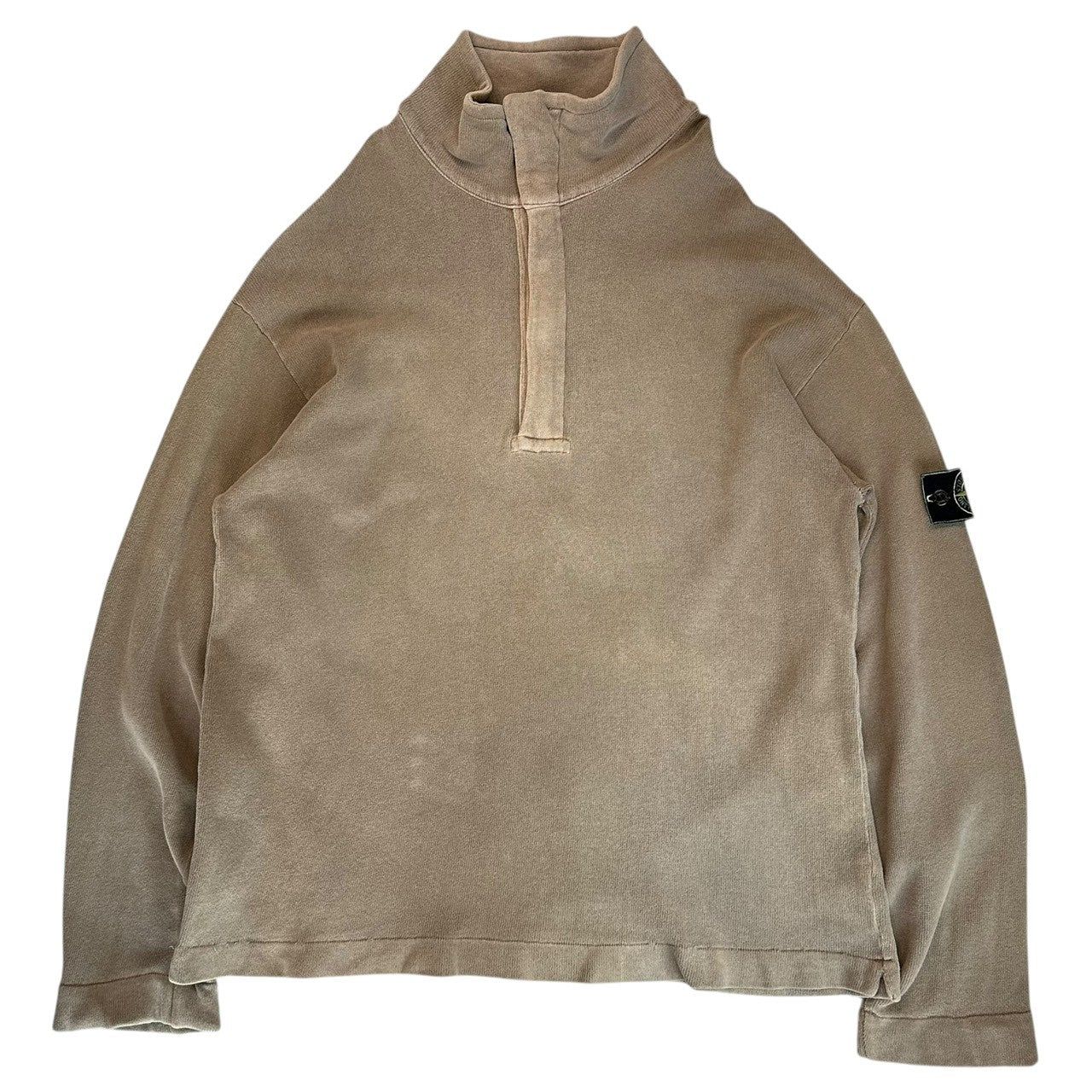 肉*様 ストーンアイランド　ハーフジップ　プルオーバー　レア　90s　初期 STONE ISLAND(ストーンアイランド) 98AW Half-Zip & Button Sweatshirt