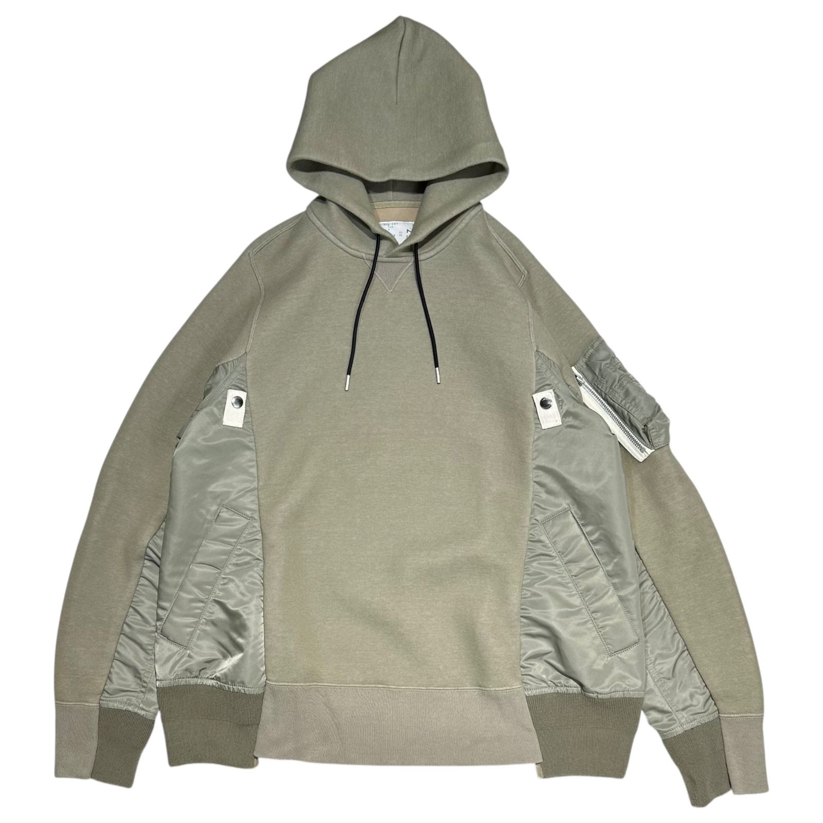 sacai(サカイ) 23AW Hybrid Parka ハイブリッド プルオーバー パーカー SCM-057 3(L) ベージュ