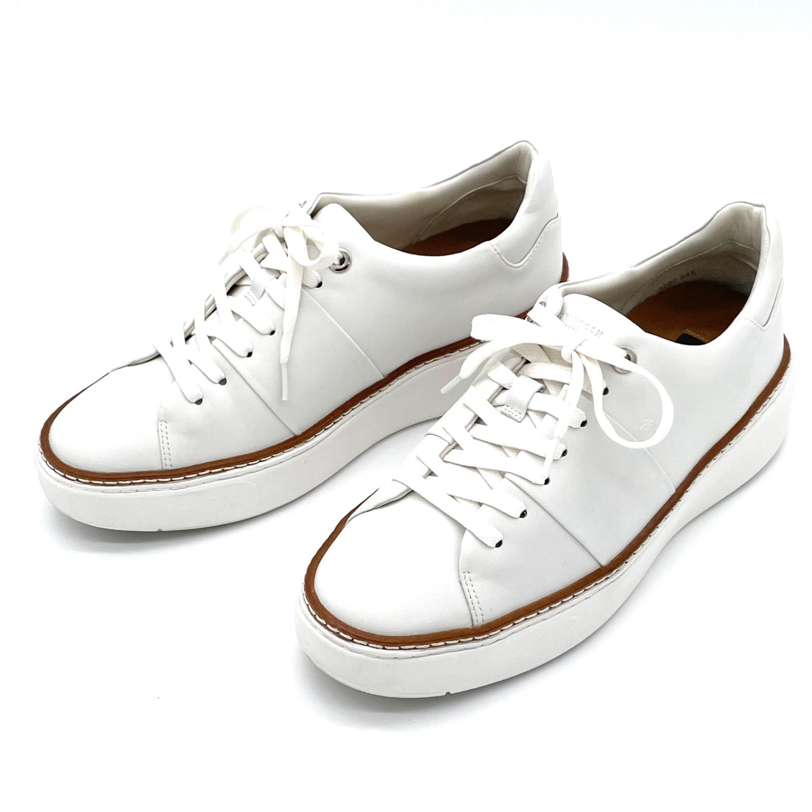 MACKINTOSH LONDON マッキントッシュロンドン ホワイト 約23.5cm相当 厚底スニーカー 白 靴 シューズ プラットフォーム レディース カジュアル シンプル 無地 靴 通勤 通学 デイリー おしゃれ ブランド 高級感 きれいめ 1292