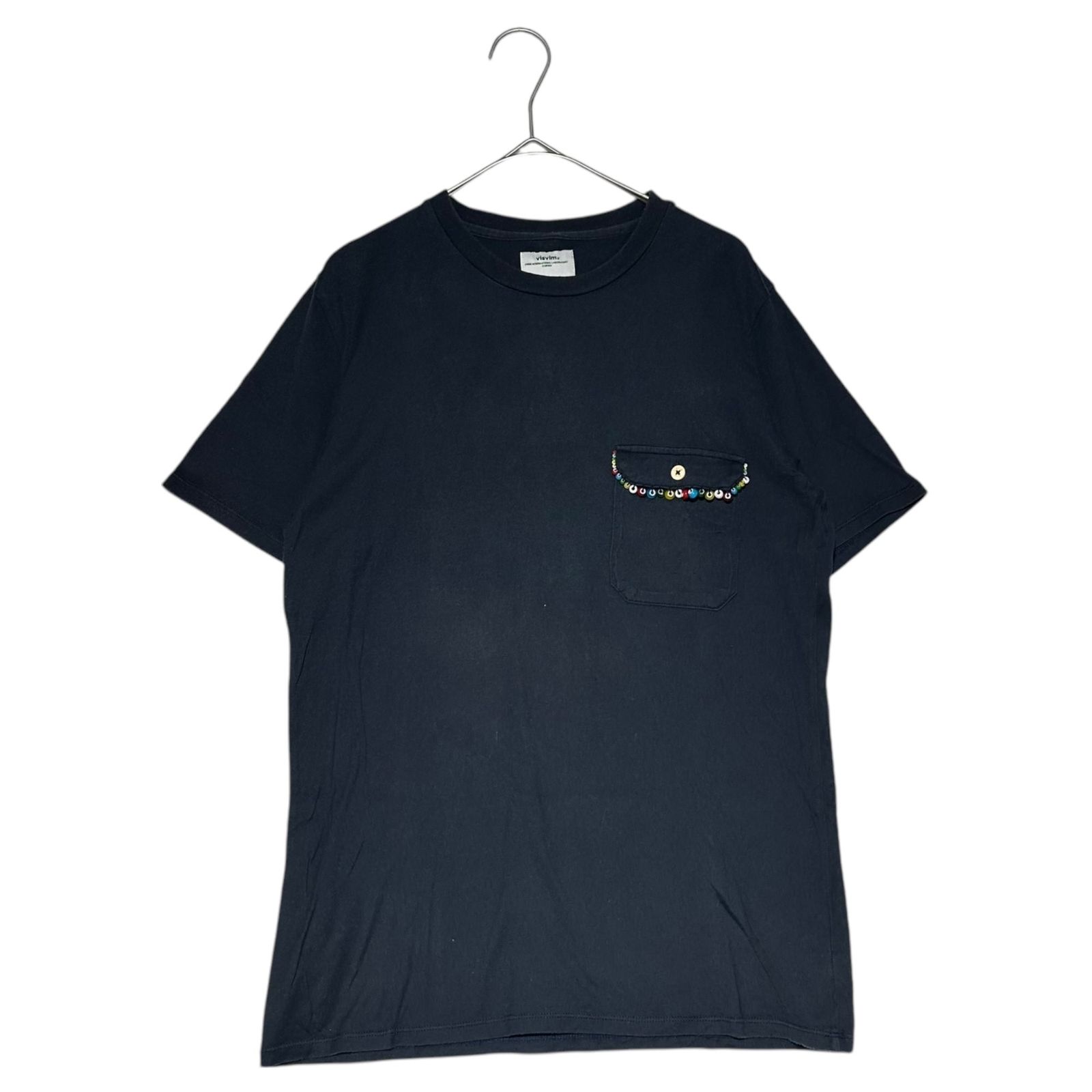 VISVIM(ビズビム/ヴィズヴィム) Beaded Flap Pocket Crew Neck T-Shirt 