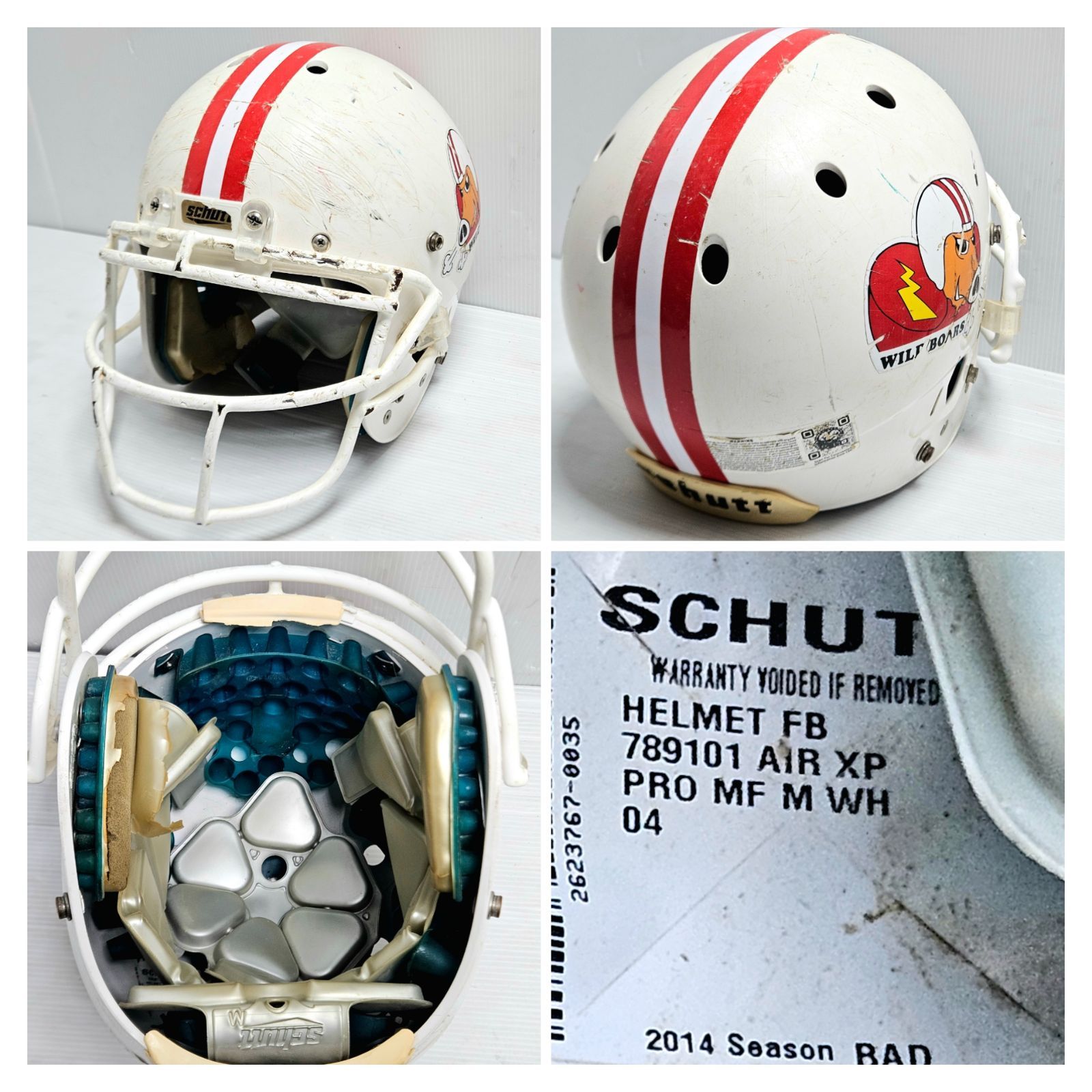 SCHUTT アメリカン フットボール ヘルメット AIR XP PRO MED ジャンク】 Schutt Air XP Pro Air XP Hybrid Plus アメフト