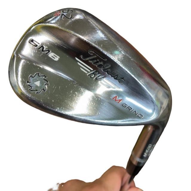 【中古】 タイトリスト VOKEY SPIN MILLED SM6 ツアークロム 62°/08°M ウェッジ WG NS PRO 950GH (フレックスS) メンズ 男性用 右利き 右用 Cランク ゴルフクラブ