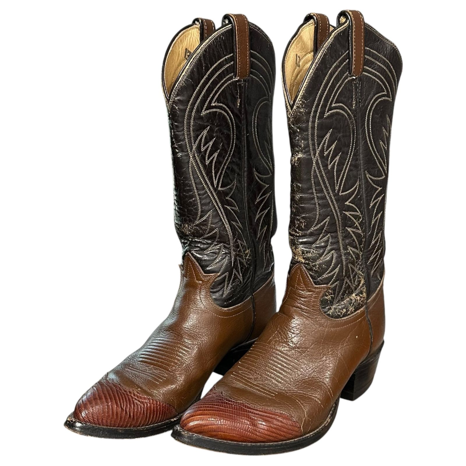 TONY LAMA(トニーラマ) 1980's Western Boots - Lizard Toes